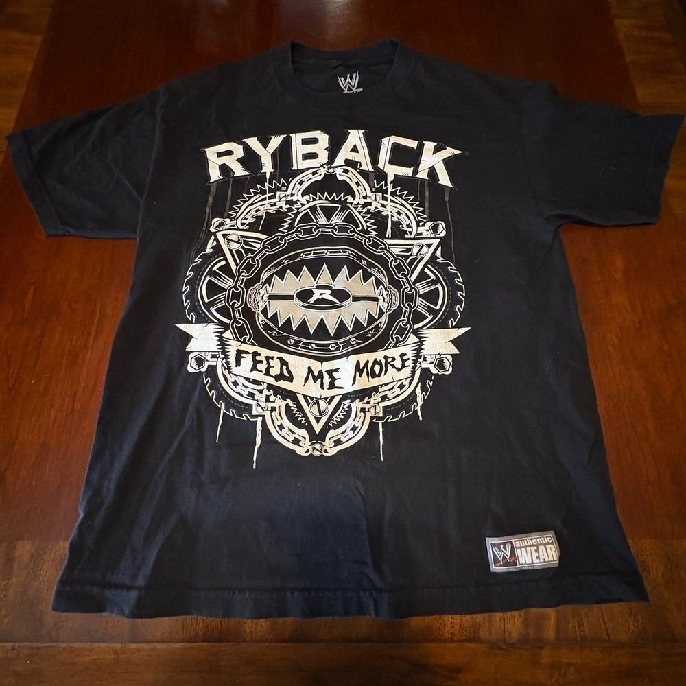 WWE Ryback Feed Me More T Shirt Mens L Black 2011 Wrestling Tee